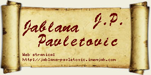 Jablana Pavletović vizit kartica